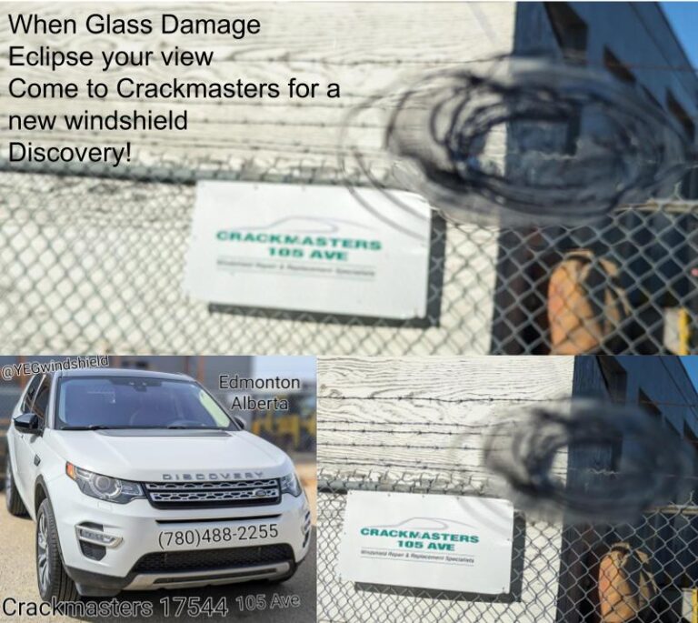 Crackmasters installed a new windshield in a Land Rover Range Rover Discovery.